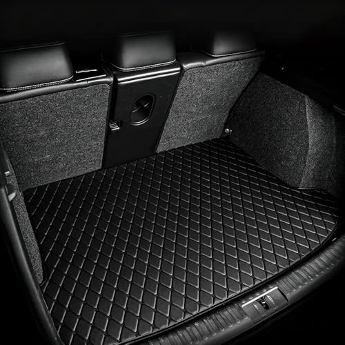 VAPORVERSE 1Pc Tapis de Coffre pour Skoda Fabia IV Monte Carlo 2022 2023 2024 2025 2026 Bac de Protection Imperméable Antidérapant Couverture de Chargement Ajustement,Black