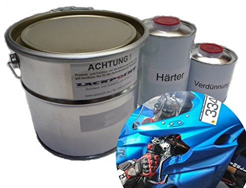 Lackpoint 1 Liter Set 2K Autolack Skyline Blue 2 Metallic kein Klarlack Trend