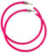 Ladies Neon Hoop Earrings Fancy Dress Accessory 80s Party 1980s (Pink)