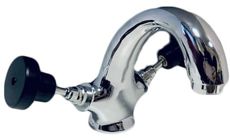 BAGNOCLIC Robinet Industriel Noir pour évier, Style Vintage Industriel