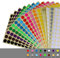 Tweal Selbstklebende Aufkleber, rund, 16 Blatt, 16 mm, farbig, Codierung, Etiketten für Büro, Schule, Kalender, Kartenaufkleber