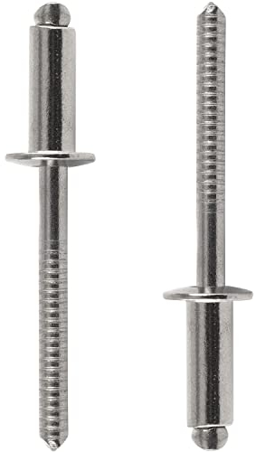 FASTON Blindniet 3,0x8 mm mit Flachkopf Edelstahl A2 V2A (50 Stück) DIN 7337 Nieten Niet Popnieten Flachkopfnieten rostfrei