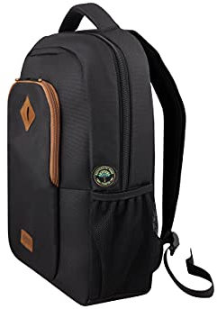 Urban Factory Eco Backpack, up to 14.1 inch Multifunctional Business Computer Laptop Backpack Unisex Spacious Laptop Backpack for Women and Men, Universal r-PET Fabric Backpack for Notebook