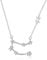 Zwillingskette Sterling Silber Zwillinge Sternzeichen Sternbild Anhänger, 12 Sternbild Horoskop Zeichen Mai-Juni Geburtstagsgeschenke für Frauen Mädchen, Astrologie Stern Schmuck Halskette Kette 18 