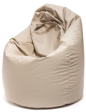 Ecopuf Sitzsack aus Kunstleder mit Füllmaterial EPS Perlen, etterfest Sofa XXL Kindersessel Erwachsene Sessel Hocker Pouf Kinderzimmer Gaming Sitzhocker 85x135 cm