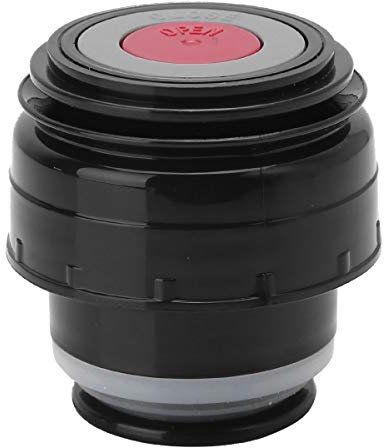 MSemis Thermosflasche Deckel Thermoskanne Trinkflasche Abdeckung Verschluss Tragbare Universal Travel Mug Zubehör 4,5/5,2cm Durchmesser Z Schwarz Rot 5.2 cm