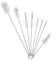ZHIYE 8 pcs Pipe Cleaning Brushes Set, Pipe Tube Brush, Long Nylon Drinking Straws Cleaner Brush for Baby Bottles Straws Keyboards, Funnel Teapot Nozzle Cleaner