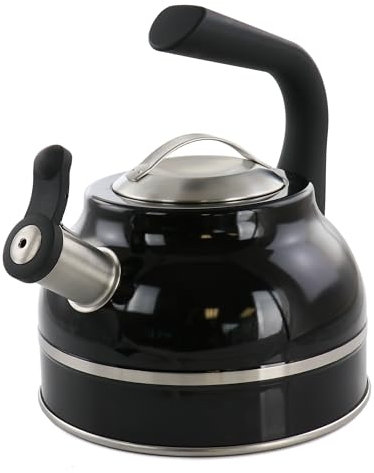 Kenmore Costner 137411.01 Bollitore da tè, in acciaio inox, nero