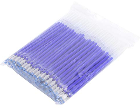 100 Stück Stoffmarker-Stifte, Nachfüllpackung, hitzeradierbar, Stoffstifte, hitzelöschbar, Stoffmarkierungsstifte, Auto-Vanishing-Stift für Schneider, Nähen und Quilten, Schneiderei