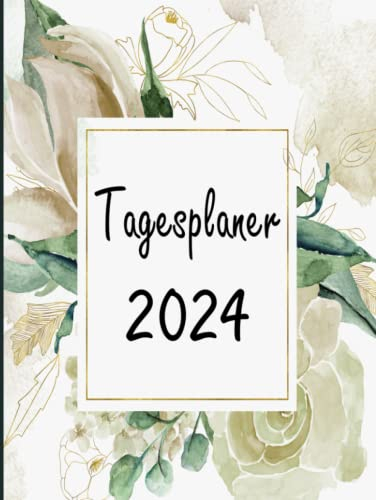 2024 Tagesplaner: Großer Jahresplaner 2024 | 01 Tag = 01 Seite | 365 tage von 01/01/2024 bis 31/12/2024 | Zeitplan von 08:00 bis 19:00 Uhr | Kalender 2024 | 21x28 | 384 Seiten