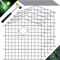 KESSER® Teichzaun Gartenzaun Steckzaun Komplettset Metall 5x Oberbogen Spitz Inkl. Handschuhe, 1x Hammer + 6 Befestigungsstäben, Zaun zum stecken für Garten, Gitterzaun Set Freigehege für Tiere