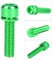 KIMISS Water Bottle Cage Screws M5X16Mm Bike Bolts Titanium Alloy 6Pcs M5X25Mm Titanium Alloy Bike Bottle Bracket Storage Rack Bolt Bicycle sory(Blue) (Green)