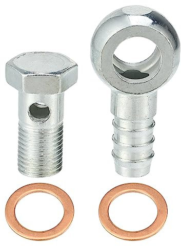 X AUTOHAUX 14mm ID 14mm OD Banjo Fitting Fuel Line Adapter Connector - 4 Pcs
