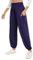 Famulily Damen Herbst Loose Hosen Plus Size Harem Hosen Hohe Taille Yoga Boho Hosen mit Taschen Marineblau XXL