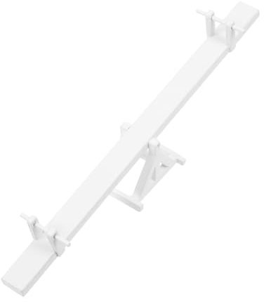 SAFIGLE Mini Bascule Balançoire en Bois De Maison De Poupée Modèle à Bascule Délicat Accessoires De Village De Fées Mini Jouets à Bascule Blanche Jardin De Fées Faire Tourner Secouer