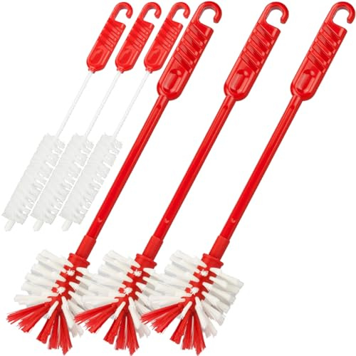 zederle 3X Mixtopf-Spülbürste & 3X Messerbürste, Reinigungsbürste für Thermomix, Monsieur Cuisine, Bosch Cookit, Messerbürste für Thermomix, Reinigungsbürsten für Mixtöpfe – Made in Germany