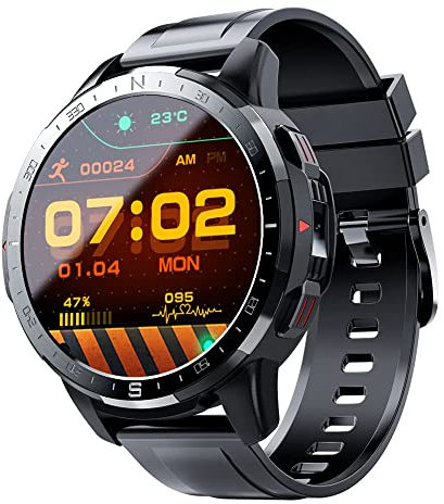 ASVIL Smart Watch with SIM Card Slot, GPS Smartwatch Tracker Heart Rate Call Message Reminder Pedometer Music Play Calorie Counter Women Men Activity Trackers for Android