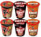 Nongshim SHIN Assorted Spicy Instant Cup Noodles - Original, Kimchi & Red Super Spicy (Pack of 6) HALAL