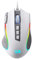 Redragon M612 Souris de jeu filaire RVB 8000 DPI avec 11 boutons programmables et 5 modes de rétroéclairage, logiciel pris en charge, bouton de fire, gris et blanc