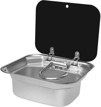 Kit d'évier de camping avec robinet, lavabo, pour camping-car, pour les zones avec espace limité comme les camping-cars, les bars, les hôtels, les cafés