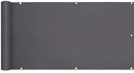 Planesium Brise-vue pour balcon, 90 cm x 775 cm, couverture de balcon, protection UV, toile de balcon, pour terrasse, jardin, clôture, protection contre le vent