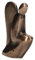 Butzon & Bercker Bronzefigur - Engel hockend. Harmonie und Ruhe: edle Skulptur für Ihr Zuhause oder Büro, gestaltet vom Künstler Attila Bloj in ansprechender Geschenkverpackung inkl. Expertise