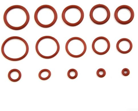 Metrischer VMQ Dichtungssatz mit 225 Silikon-O-Ringen für mechanische Abdichtung