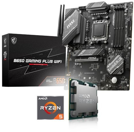Memory PC Kit d'évolution PC Ryzen 5 7500F 6X 3.7 GHz, 16 GB DDR5, MSI B650 Gaming Plus WiFi, Entièrement assemblé et testé