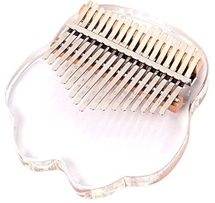 XANHOY Klavier 17 Tasten Klar Finger Klavier mit Buchstaben Noten Form Musikinstrument Geschenke