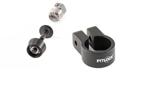 Pitlock Set 14, Sattelstütze/Sattelstützklemme 28,6mm, schwarz, BP140B28
