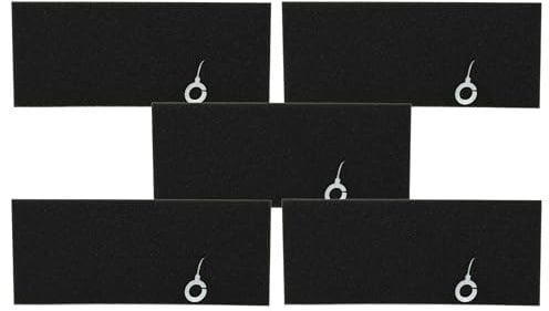 vhbw 5x filtro compatibile con Bosch GL 30 2200W BSGL3228IL03, BSGL3B2208, BSGL3B2108 aspirapolvere - Filtro in spugna