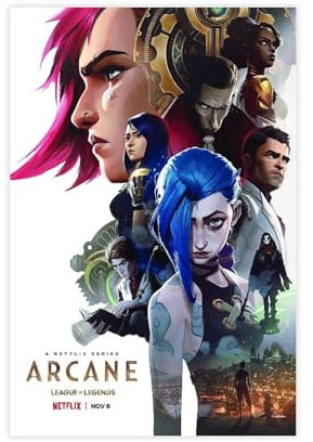 RUADK Poster su tela Arcane Jinx, decorazione per camera da letto, paesaggio decorativo, idea regalo, 50 x 75 cm