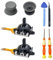 Hzxkqmil Joystick Analogico per Legion Go Controller, Modulo 2 Joystick di Ricambio e 2 Impugnature Thumbstick Kit di Riparazione per Lenovo Legion Go Handheld Controller, Grigio