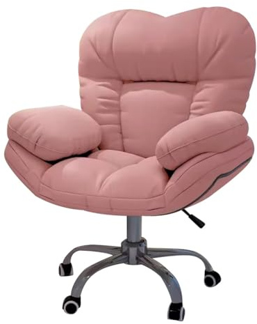 HFERTSCN Ergonomische Liege Büro Stuhl mit Lift Gaming Stuhl Bequeme Computertischstuhl für Wohnzimmer und Schlafzimmer - Pink Lazy Sofa FANDIAO