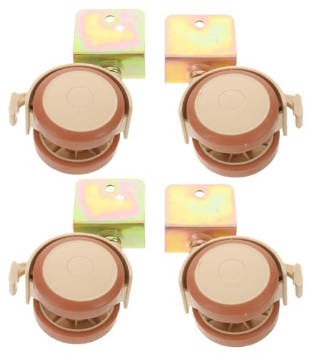 UPKOCH 4 Stück Lenkrollen mit Feststellbremse für Babybett Geräuscharm Kompatibel Schonend für Böden 4 Stück Babybetträder für Flexible Kinderzimmer Möbel