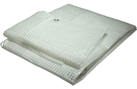 Bâche plastique armée 4x3 m transparente 170g/m² - bâche translucide armée en polyéthylène