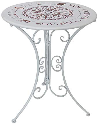 Garden Pleasure Gartentisch Tisch, Metall, (Stahl), Weiß