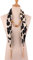 MoreChioce Halstuch mit Schmuck,Damen Anhänger Schal Fransenschal Halskette Schal mit Gold Quaste Anhänger Halsschmuck Rundschal Loopschal,Groß Schwarz Leopard
