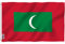Anley Fly Breeze 3x5 Fuß Malediven Flagge - Lebendige Farbe und UV-Lichtechtheit - Leinwandkopf und doppelt genäht - Republik Malediven Flaggen Polyester mit Messingösen 3 X 5 FT