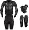 FULUOYIN Motorrad Protektorenjacke Anzug Panzer Protektorenhemd+ Hose+ kniechüzer+Handschuhe für Radfahren Reiten Motorrad Fahren Schilaufeh S-5XL