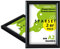 INMO Alu-Klapprahmen DIN A2 2 Stück mit Aluminium Profil ohne Glas - Klappbarer Bilderrahmen Schwarz - Fotorahmen für Bilder, Poster, Plakate - 44,80 x 62,50 cm Urkundenrahmen
