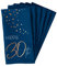 Folat 66230 Servietten Elegant True Blue Jahre 33x33cm-10 Stück, Zahl 30