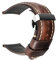 18mm-24mm Echtes Kalbslederband Quick Release Faltschließe Uhrenarmband-Armband-Armbänder Zubehör, Dunkelbraun, 20mm