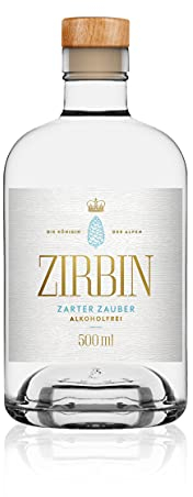 ZIRBIN Zarter Zauber Alkoholfreie Gin-Alternative, 0,5 l – Alkoholfreier Dry Gin