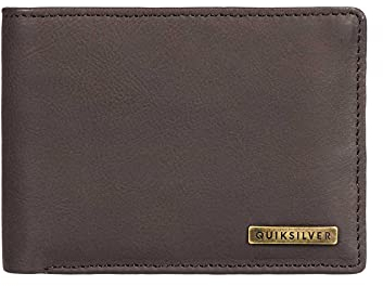 Quiksilver Gutherie - Leather Bi-Fold Wallet - Zweifach faltbares Leder-Portemonnaie - Männer - Braun.
