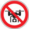 Schild I Verbotsschild Drohne verboten, praxisbewährt, Aluminium, Ø 300mm