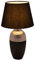 Pauleen 48226 Midnight Beauty Tischleuchte max. 20 Watt handgefertigt Schwarz, Silber Nachttischlampe im Glamour Look aus Stoff, Keramik E27