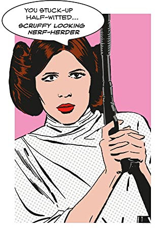 Komar Star Wars Classic Comic Quote Leia - Größe: 50 x 70 cm, Wandbild, Poster, Kunstdruck (ohne Rahmen)