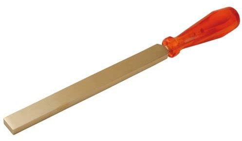 DENIOS - Flacher Schaber 200 mm, Spezialbronze, funkenfrei, für ATEX Zonen