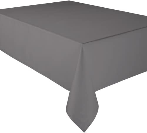 Curt Bauer Tischtuch Dessin 1514 Gent Farbe platin-3227 Größe 130x225 cm Klassisch Tafeltuch hochwertiger Glanz Uni-Satin Ziersaum Vollzwirnqualität
